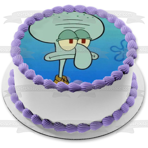 SpongeBob SquarePants Squidword Edible Cake Topper Image ABPID51170