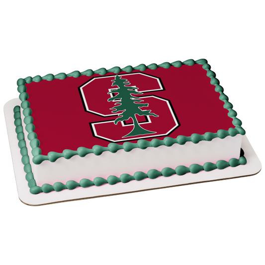 Stanford University Tree Logo NCAA College Sports Edible Cake Topper Image ABPID51002