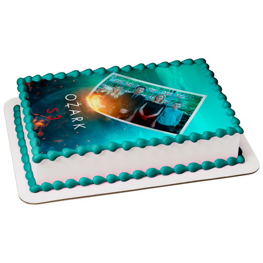 Ozark Temporada 3 Marty Byrde Wendy Byrde Charlotte Byrde Jonah Byrde Imagen comestible para decoración de tarta ABPID51188 