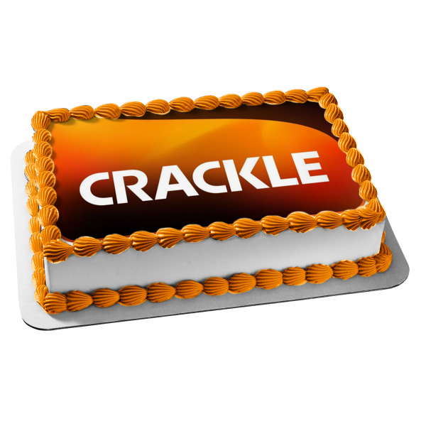 Crackle Logo Edible Cake Topper Image ABPID51313