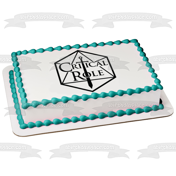 Critical Role Logo Edible Cake Topper Image ABPID51318