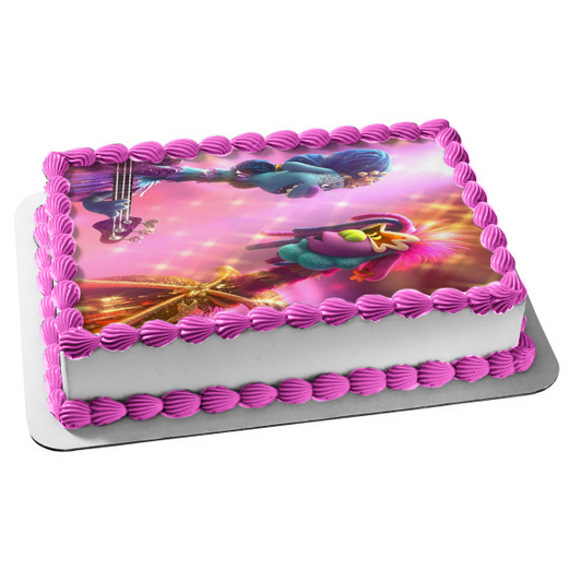 Trolls World Tour Queen Essence King Quincy Edible Cake Topper Image ABPID51326