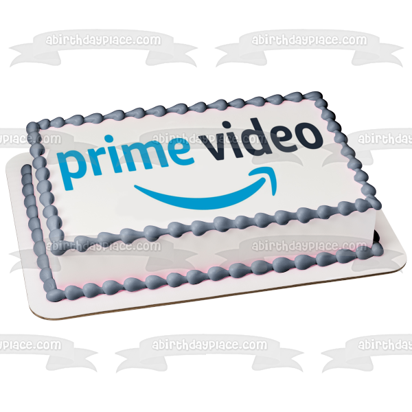 Amazon Prime Video Logo Edible Cake Topper Image ABPID51329