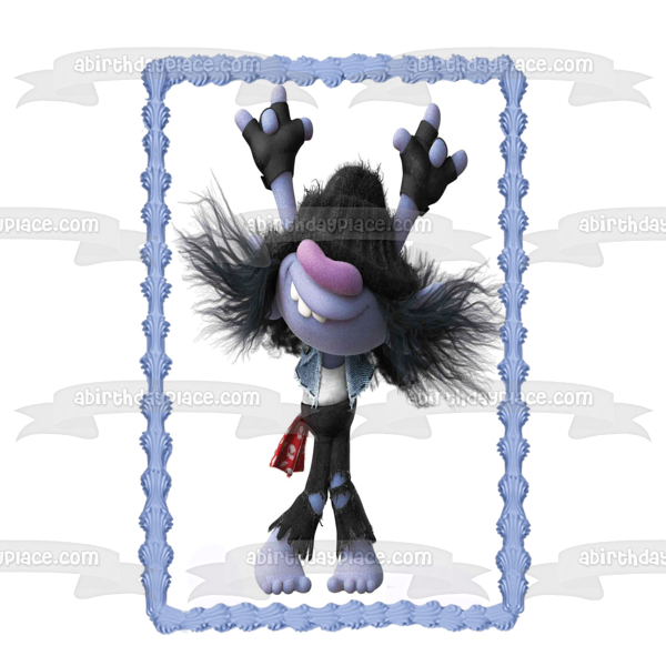 Trolls World Tour Thrash Edible Cake Topper Image ABPID51332