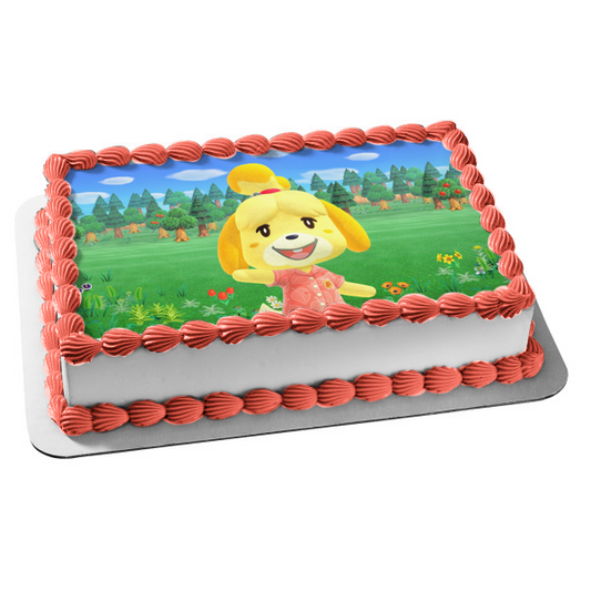 Imagen comestible para decoración de tarta de Animal Crossing Isabelle ABPID51373 