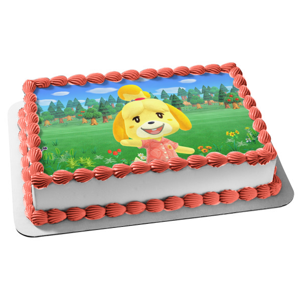 Animal Crossing Isabelle Edible Cake Topper Image ABPID51373