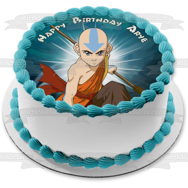 Aang Edible Cake Topper Image ABPID51423