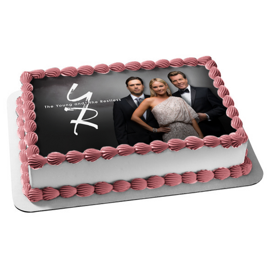 The Young and the Restless Jack Abbott Nicholas Newman Sharon Newman Edible Cake Topper Image ABPID51266
