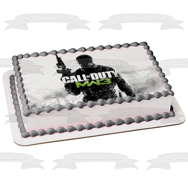 Call of Duty Modern Warfare 3 Game Cover Edible Cake Topper Image ABPID51274