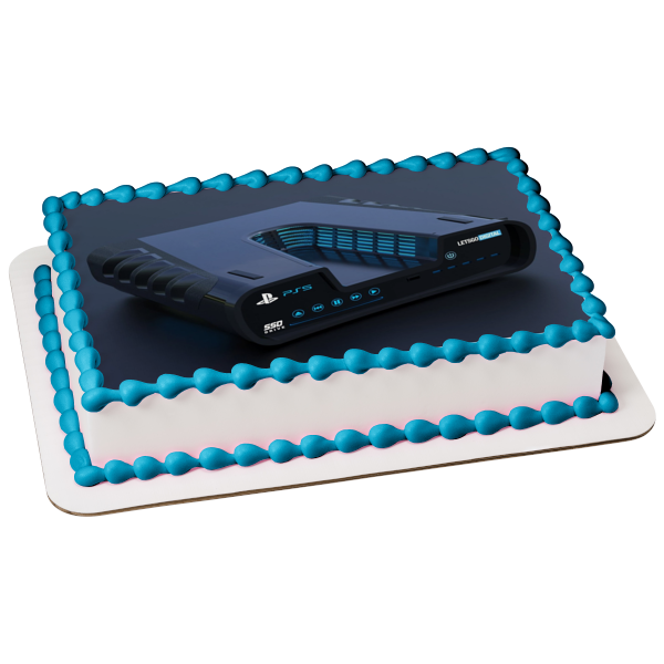 PlayStation 5 Console Edible Cake Topper Image ABPID51279