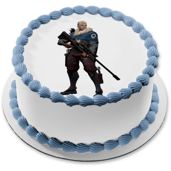 Valorant Character Sova Edible Cake Topper Image ABPID51722