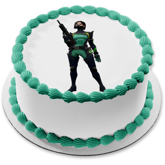 Valorant Character Viper Edible Cake Topper Image ABPID51723