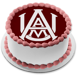 Alabama A&M Logo Edible Cake Topper Image ABPID51728