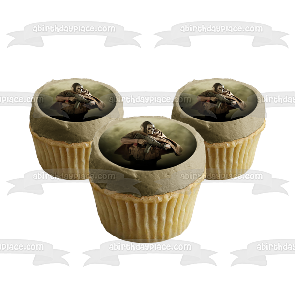 Call of Duty: Modern Warfare Ghost Edible Cake Topper Image ABPID51744