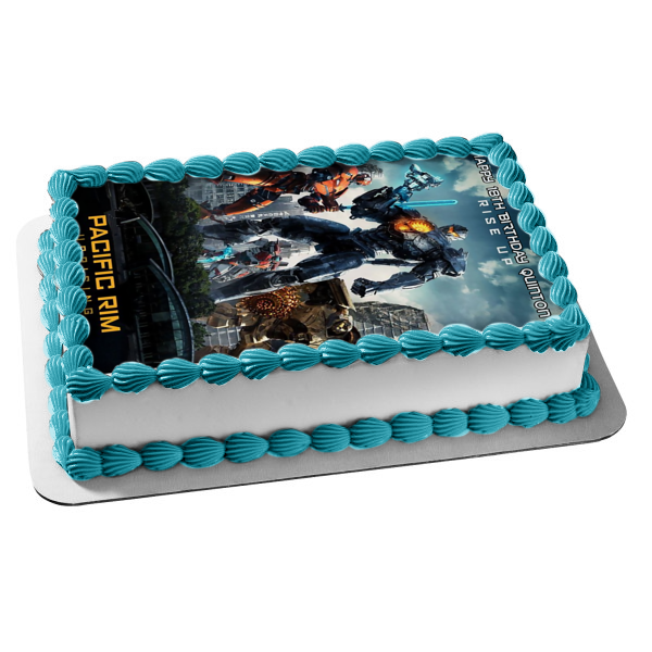 Pacific Rim Uprising Rise Up Jagers Edible Cake Topper Image ABPID01192