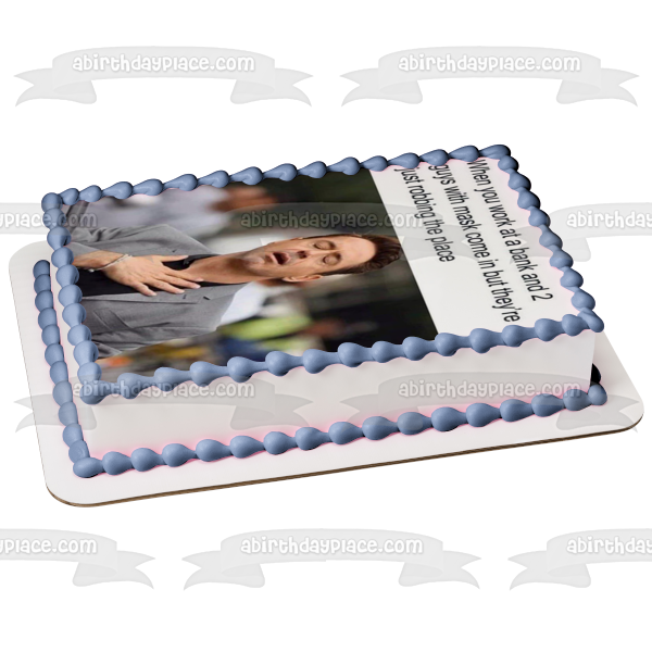 Coronavirus Meme Bank Robbing Edible Cake Topper Image ABPID51499
