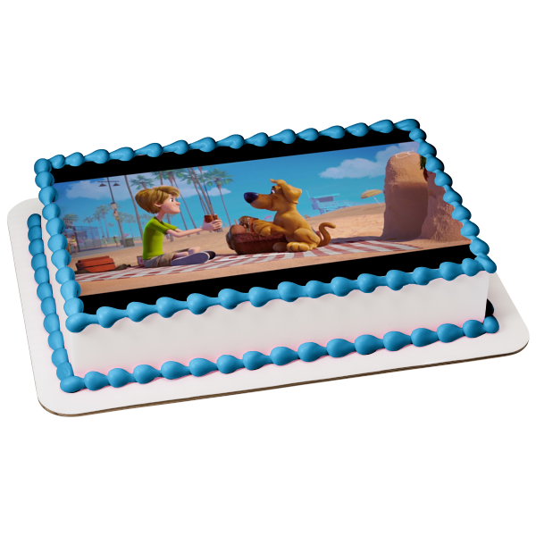 Scoob! Movie Picnic Shaggy Edible Cake Topper Image ABPID51780