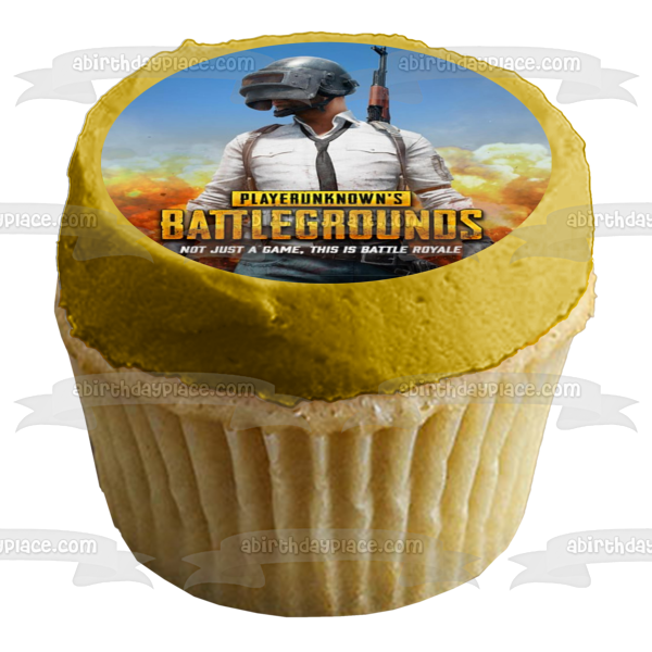 Playerunknowns Battlegrounds Pubg Battle Royale Edible Cake Topper Image ABPID51790