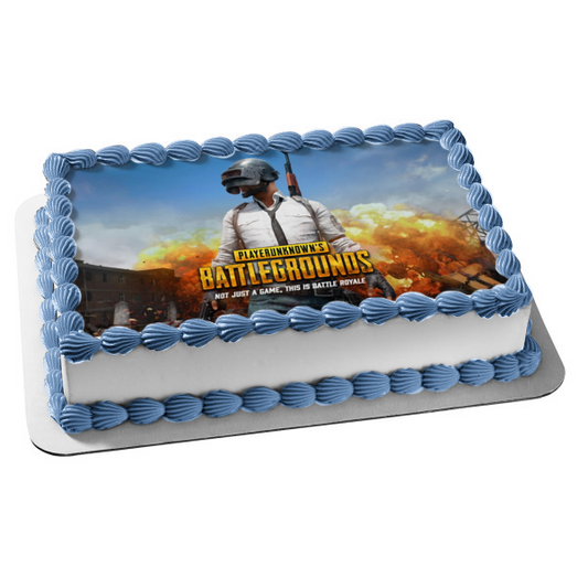 Playerunknown's Battlegrounds Pubg Battle Royale Imagen comestible para decoración de tarta ABPID51790 