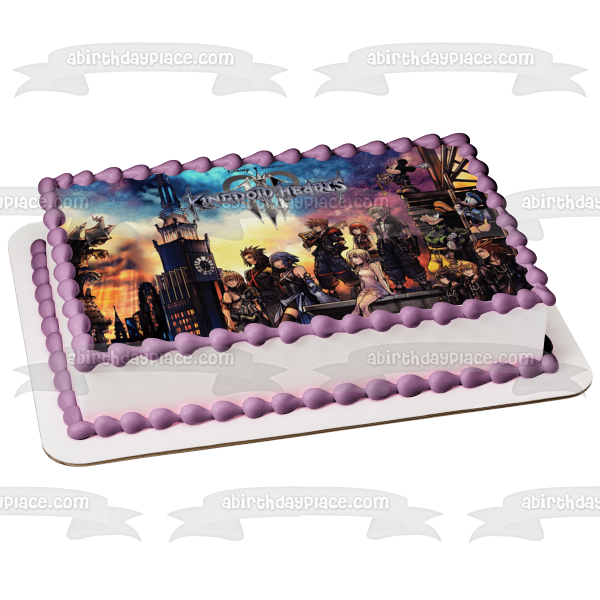 Kingdom Hearts 3 Sora Riku Kairi Disney Edible Cake Topper Image ABPID51791