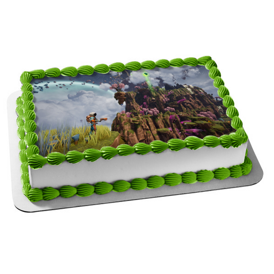 Journey to the Savage Planet Human Planetary-26 Edible Cake Topper Image ABPID51887