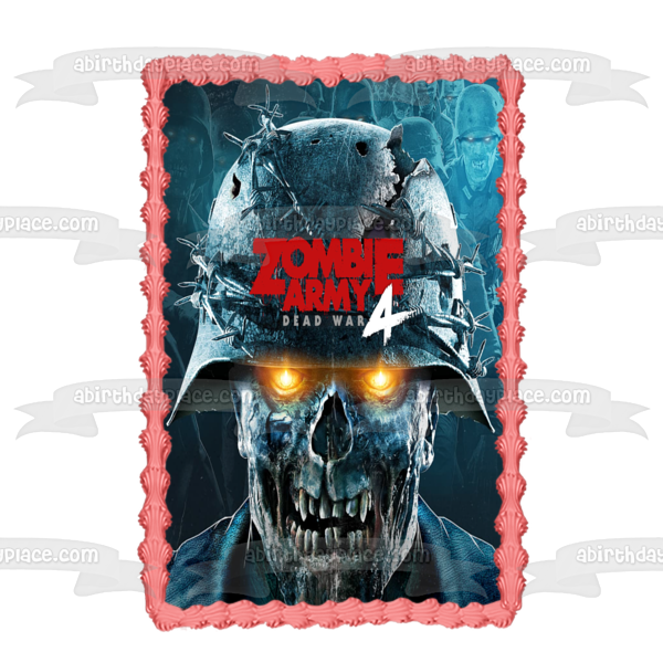 Zombie Army 4 Dead War Zombies Edible Cake Topper Image ABPID51915