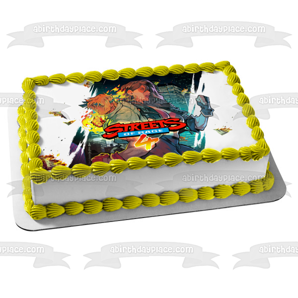 Streets of Rage 4 Blaze Axel Edible Cake Topper Image ABPID51926