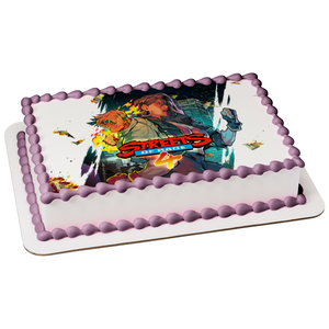 Streets of Rage 4 Blaze Axel Edible Cake Topper Image ABPID51926