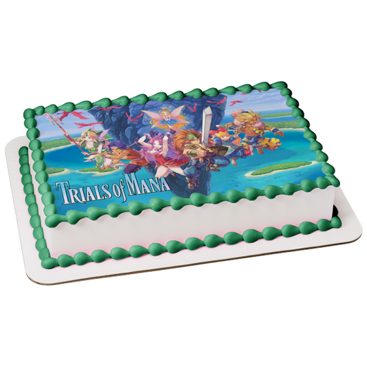 Trials of Mana Charlotte Hawkeye Angela Duran Kevin Riesz Edible Cake Topper Image ABPID51938