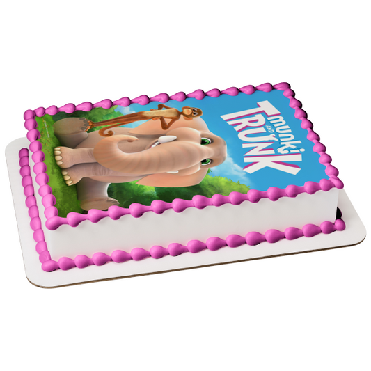Decoración comestible para tarta con diseño de Jungle Beat the Movie Munki y Trunk, imagen ABPID51683 