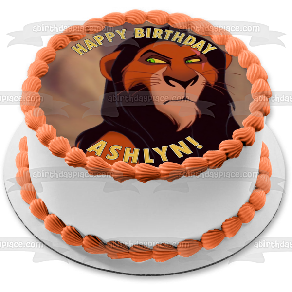 The Lion King Scar Disney Edible Cake Topper Image ABPID52204