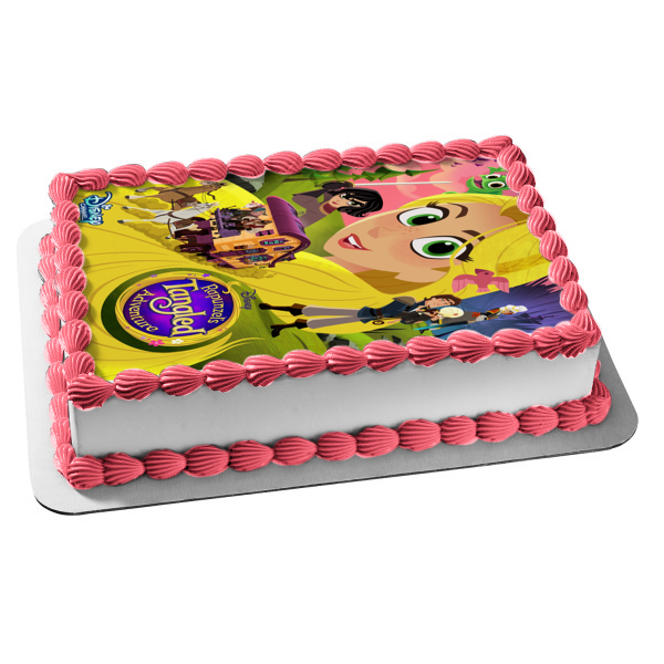 Rapunzel's Tangled Adventure Cassandra Pascal Flynn Edible Cake Topper Image ABPID52103
