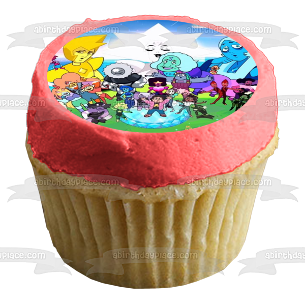 Steven Universe: Future Garnet Amythest Sapphire Pearl Peridot Edible Cake Topper Image ABPID52114