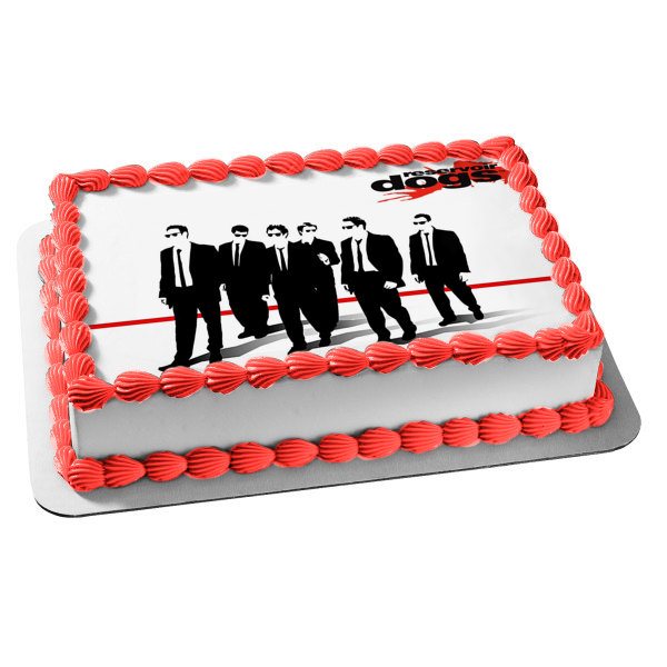 Reservoir Dogs Black and White Gangster Movie Edible Cake Topper Image ABPID52315