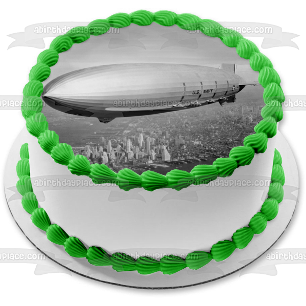 USS Akron US Navy Airship Edible Cake Topper Image ABPID52354