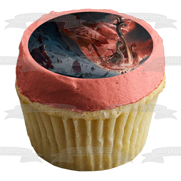 Assassin's Creed Ragnarok Vikings Edible Cake Topper Image ABPID52179