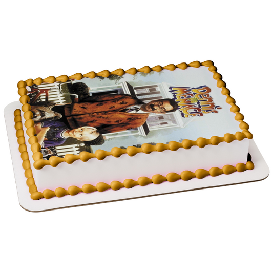 Dennis the Menace Movie Poster Dennis Mitchell George Wilson Edible Cake Topper Image ABPID52416