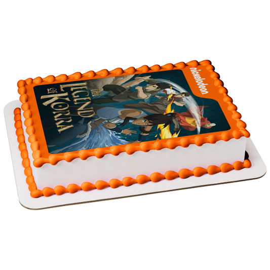 The Legend of Korra Mako Bolin Sokka Book One Edible Cake Topper Image ABPID52428