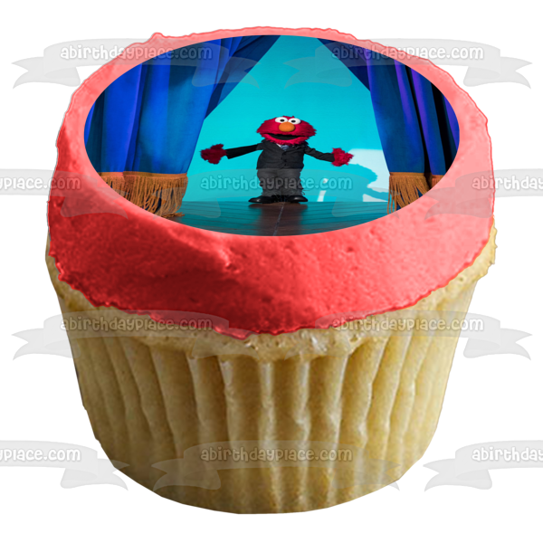 The Not-Too-Late Show with Elmo Elmo on Stage Edible Cake Topper Image ABPID52455