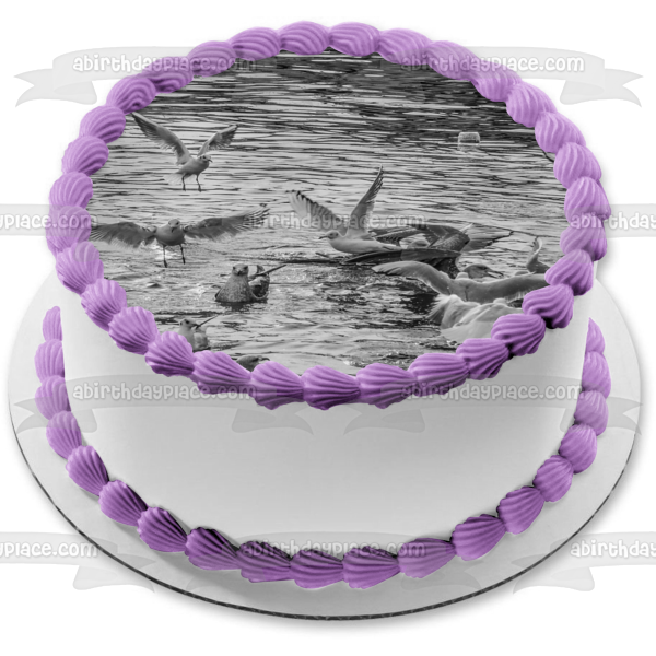 Ducks on the Water Edible Cake Topper Image ABPID52612