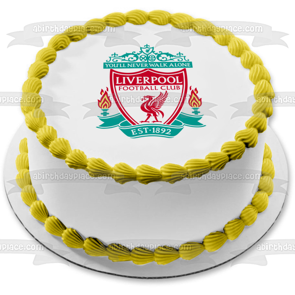 Liverpool Soccer Futbol Football Logo Edible Cake Topper Image or Strips ABPID52657