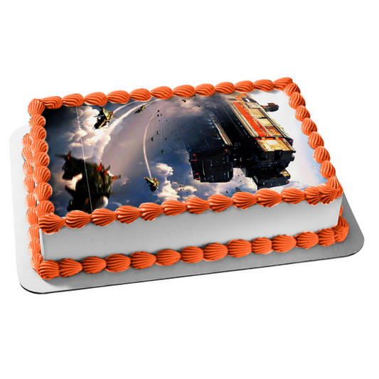 Titanfall 2 Spaceship Sci Fi Shooter Gaming Edible Cake Topper Image ABPID52779