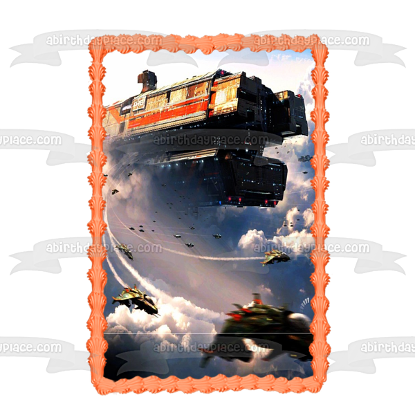 Titanfall 2 Spaceship Sci Fi Shooter Gaming Edible Cake Topper Image ABPID52779
