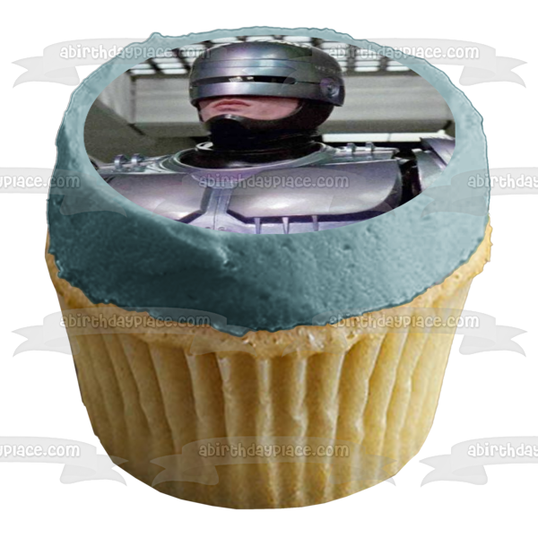 Robocop Dystopian Sci Fi Action Movie Classic Edible Cake Topper Image ABPID52792