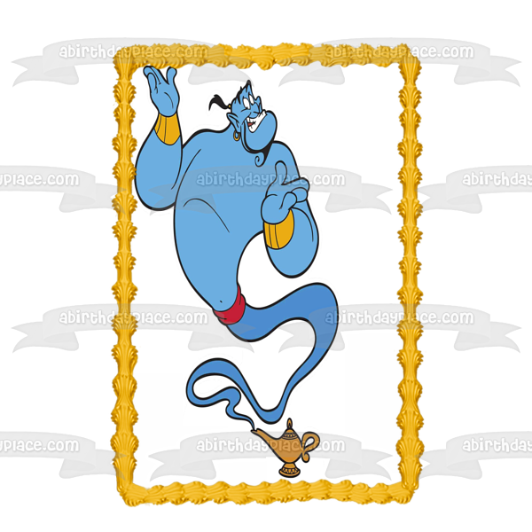 Genie of the Lamp Aladdin Robin Williams Disney Animated Edible Cake Topper Image ABPID52797
