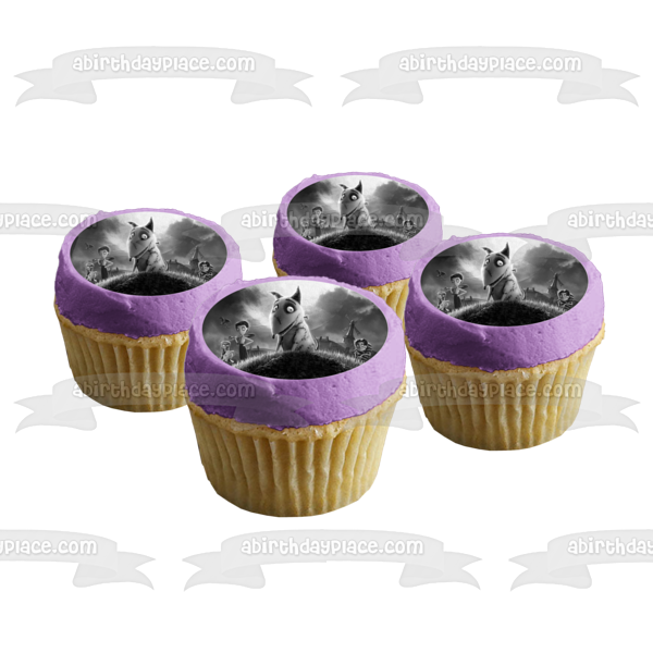 Frankenweenie Black and White Edgar E Gore Weird Girl Edible Cake Topper Image ABPID52960