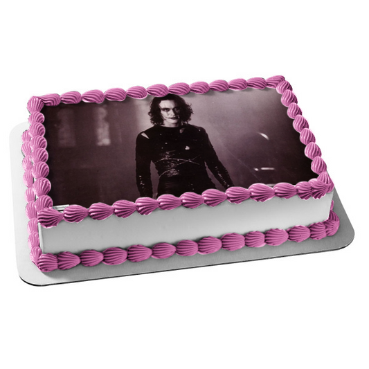 The Crow Eric Draven Brandon Lee Classic Film Edible Cake Topper Image ABPID52867