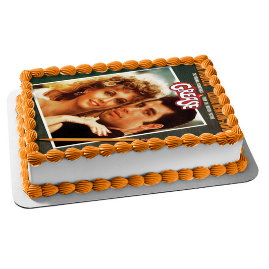 Grease Sandy Danny Movie Poster Edible Cake Topper Image ABPID53008