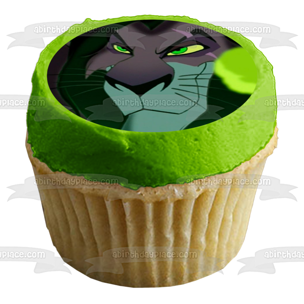 Scar The Lion King Green Smoke Disney Villain Edible Cake Topper Image ABPID52877