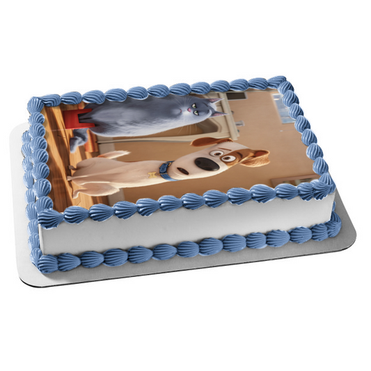 Decoración comestible para tarta La vida secreta de tus mascotas Max Chloe Imagen ABPID53200 